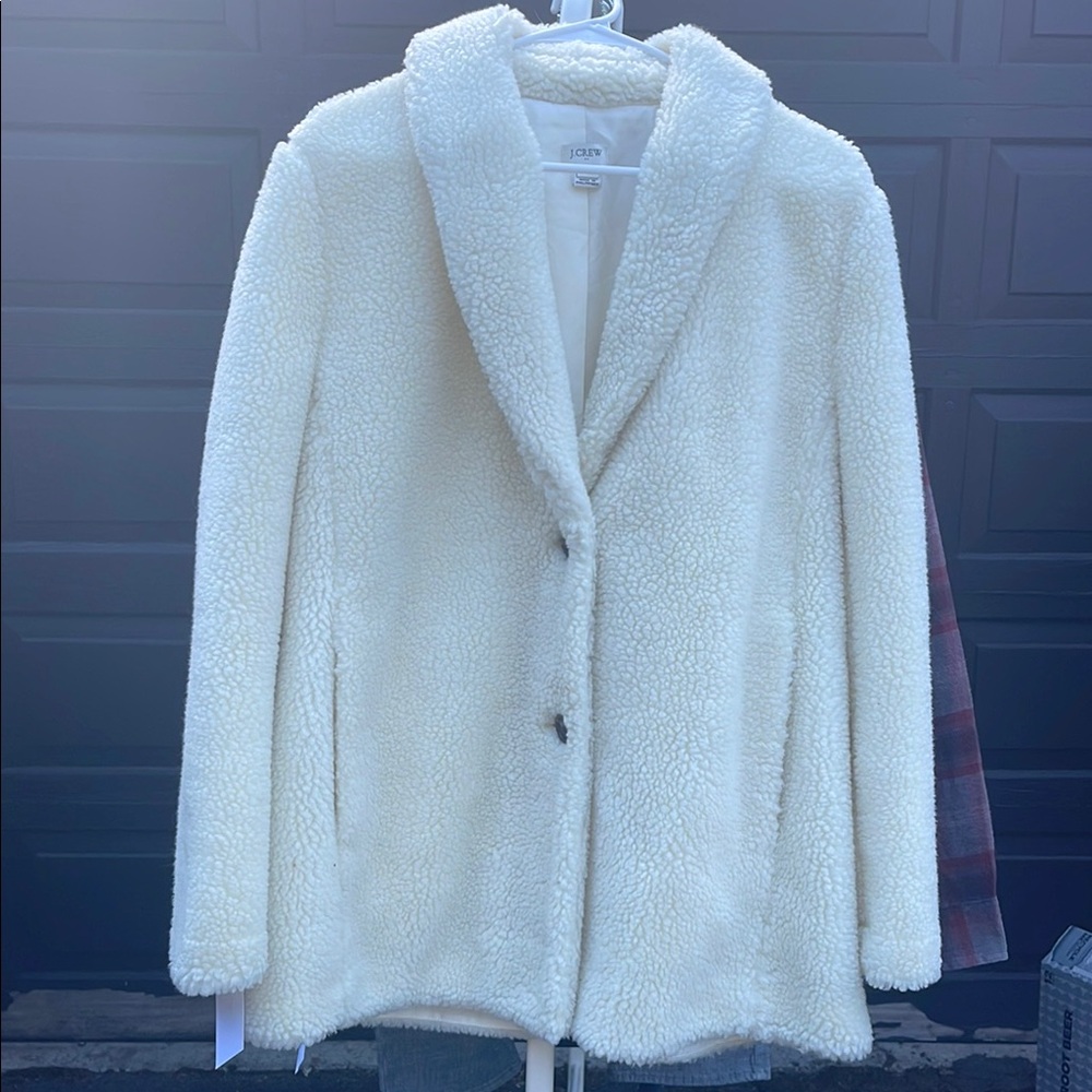Cozy White Sherpa Jacket